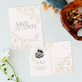 Cartão Postal De Anúncio Terra de Damasco Oliva Fotografia Casamento Salve