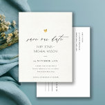 CARTÃO POSTAL DE ANÚNCIO TIPOGRAFIA DE CINZAS DOURADAS ELEGANTE SIMPLES SAL<br><div class="desc">Se você precisar de qualquer outra personalização ou qualquer outro item correspondente,  entre em contato comigo em yellowfebstudio@gmail.com</div>