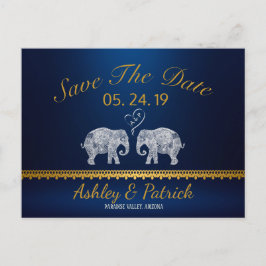 Cartão Postal De Anúncio TONELADAS DE Casal Elefante-AMOR Indiano Salvar a