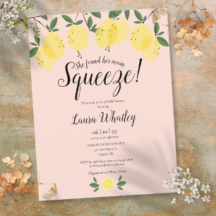 Cartão Postal De Anúncio Tornozelada de Limão Rosa Casamento