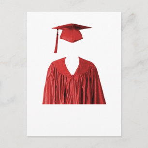 Cartão Postal De Anúncio Turma de Graduados de Boina e Beca Modelo1
