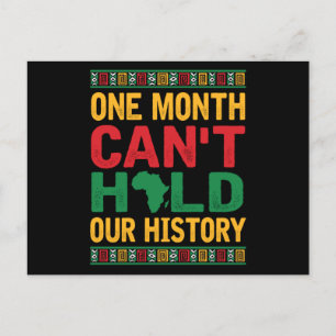 Cartão Postal De Anúncio Um Mês Não Pode Manter Nossa História Orgulho N