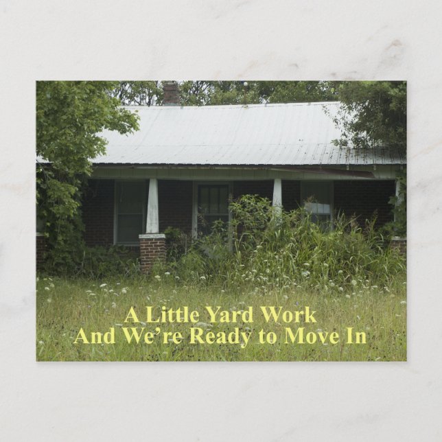 Cartão Postal De Anúncio Um Pequeno Trabalho De Aranha - Engraçado Mudança  (Frente)