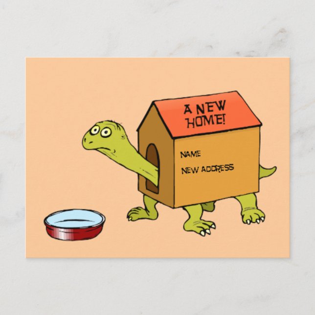 Cartão Postal De Anúncio Uma nova casa (Frente)