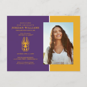 Cartão Postal De Anúncio Universidade de Albany Great Dane Mascot Head