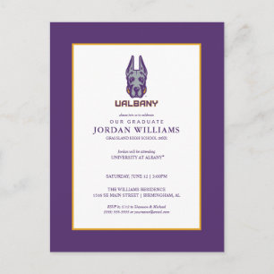 Cartão Postal De Anúncio Universidade de Albany Great Danes