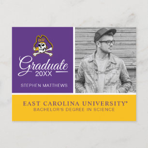 Cartão Postal De Anúncio Universidade East Carolina   Piratas da ECU