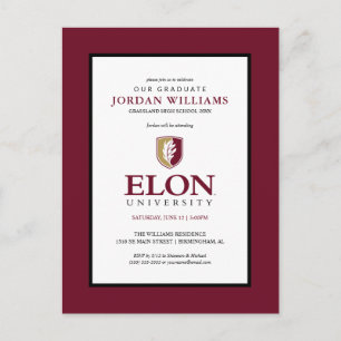 Cartão Postal De Anúncio Universidade Elon Graduação