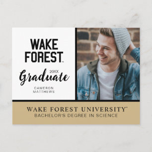 Cartão Postal De Anúncio Universidade Wake Forest   Wake Forest
