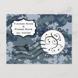 Cartão Postal De Anúncio USN Navy Salve o Dia e Corações