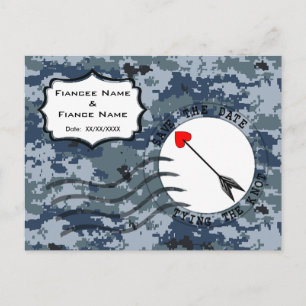 Cartão Postal De Anúncio USN Navy Salve o Dia & Seta