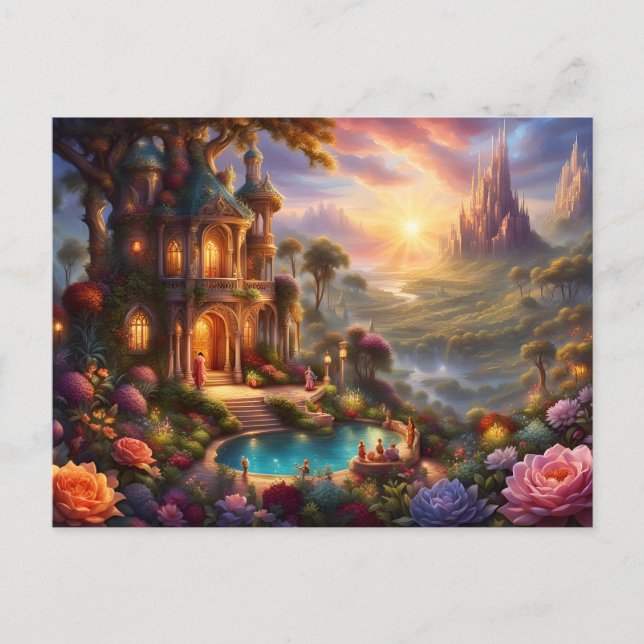 Cartão Postal De Anúncio Utopische Welten zum träumen Kalenderbatt Nov.2024 (Frente)