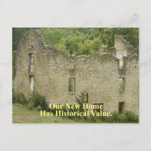 Cartão Postal De Anúncio Valor histórico - Home 2 - Engraçada mudança de en