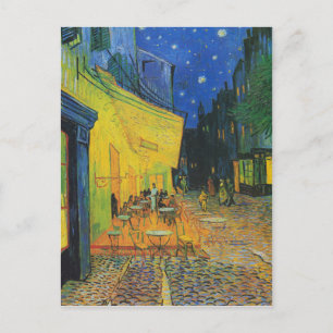Cartão Postal De Anúncio Van Gogh   Café Terrace Mudança de Endereço