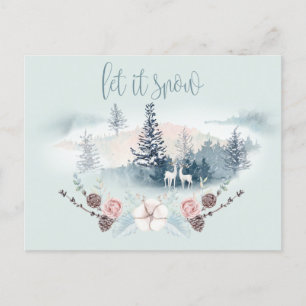 Cartão Postal De Anúncio Veado de Woodland