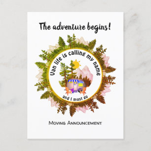 Cartão Postal De Anúncio VIDA VAN Personalizada CHAMANDO O MEU NOME DE ANÚN