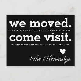 Cartão Postal De Anúncio Viemos Visitar A Tipografia Movimento Branco Negro