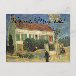 Cartão Postal De Anúncio Vincent van Gogh - Casa Branca à Noite