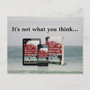 Cartão Postal De Anúncio Vinda logo! Texto feito sob encomenda da foto do