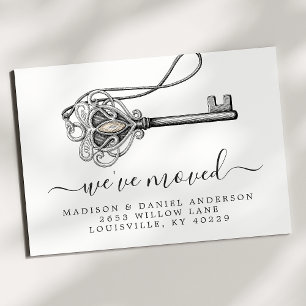 Cartão Postal De Anúncio Vintage Antique Antiga Chave Novo Movimento Domést