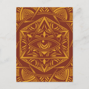 Cartão Postal De Anúncio Vintage Egito Viagem Antigo Mandala