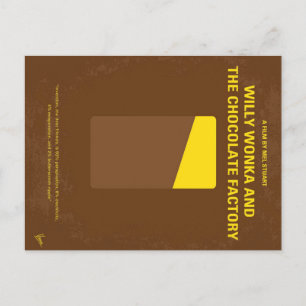 Cartão Postal De Anúncio Vintage O Meu Willy Wonka E A Fábrica De Chocolate