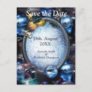 Cartão Postal De Anúncio Visitantes do Espaço da Galáxia