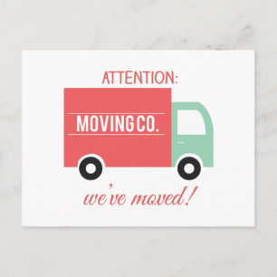 Cartão Postal De Anúncio Weve moveu-se!