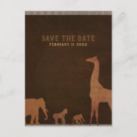 Zoológico da Selva Safari Africano Vintage Salve a