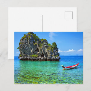 Cartão postal de apartamento com vista para o mar