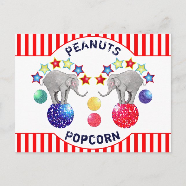 Cartão postal de aposentadoria engraçado de elefan (Frente)