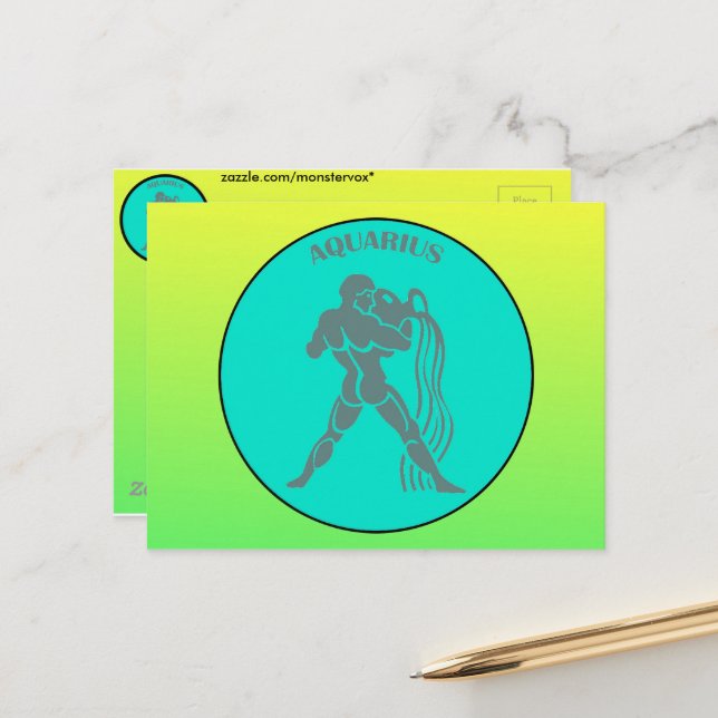 Cartão postal de Aquário (Frente/Verso In Situ)