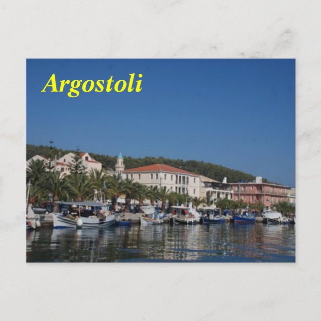 Cartão postal de Argostoli (Frente)