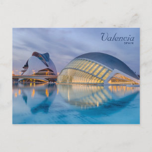Cartão postal de arquitetura moderna de Valência E