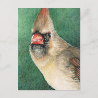 Cartão postal de Arte Cardeal feminino