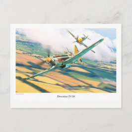 Cartão postal de arte da aviação "Dewoitine D.520"