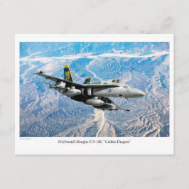Cartão Postal De Arte Da Aviação "F/A-18 Hornet"