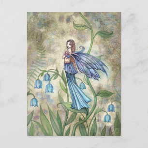Cartão postal de arte da fada Blue Bell