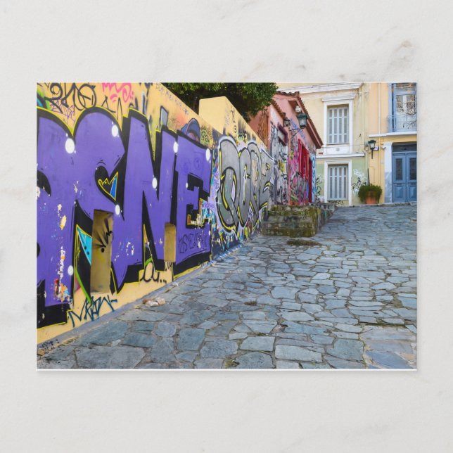 Cartão postal de Arte da Rua Atenas (Frente)