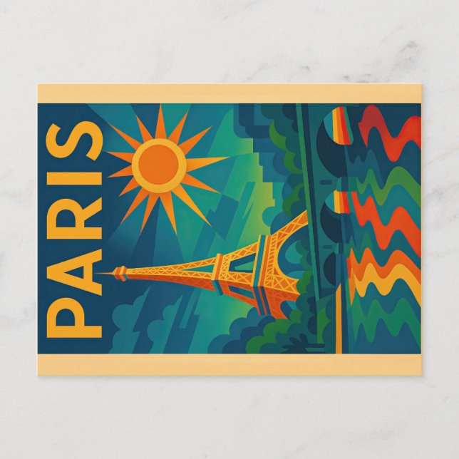 Cartão postal de Arte de Paris (Frente)