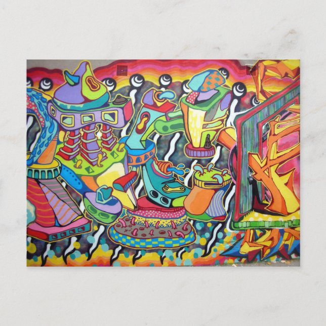 cartão postal de arte de rua (Frente)