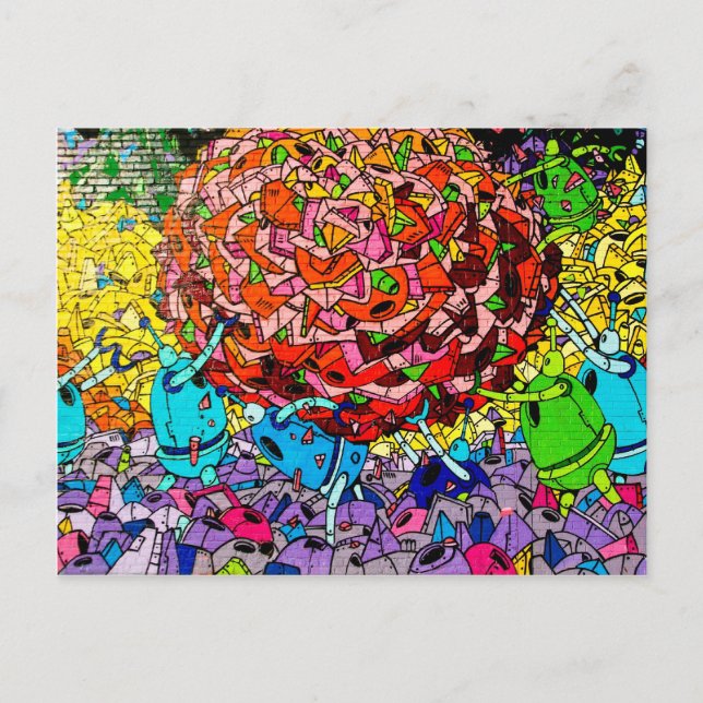 Cartão postal de Arte do Grafite Williamburg (Frente)