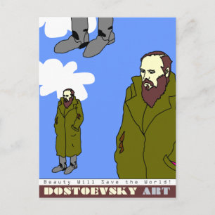 Cartão postal de arte Dostoevsky