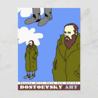 Cartão postal de arte Dostoevsky