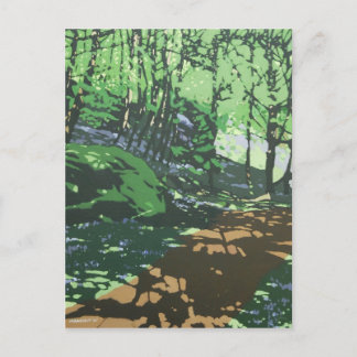 Cartão postal de arte fina ilustrada