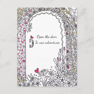 Cartão Postal de Arte Novas Aventuras Porta Floral