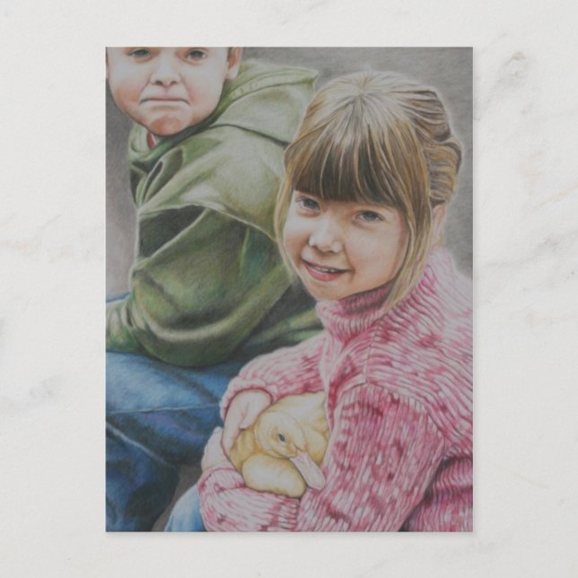 Cartão postal de arte original de David & Haley (Frente)