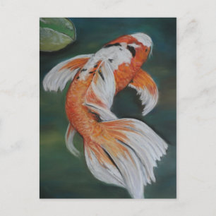Cartão postal de Arte para Peixes de Borboleta Ko