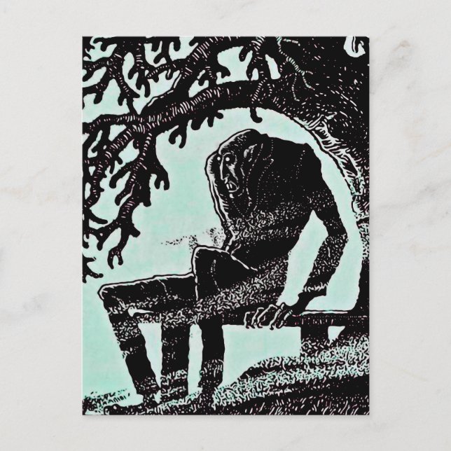 Cartão postal de arte Vintage Nosferatu (Frente)