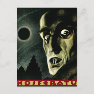 Cartão postal de arte Vintage Nosferatu